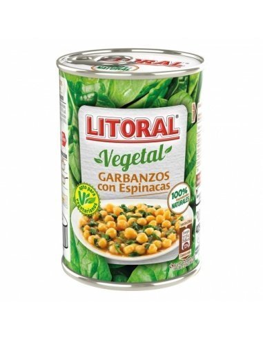 Garbanzos con espinacas LITORAL 425gr.