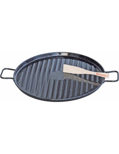 Plancha barbacoa esmaltada 36cm.