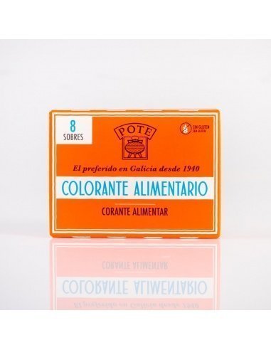Colorante alimentario POTE estuche 8 sobres 6,40 grs.