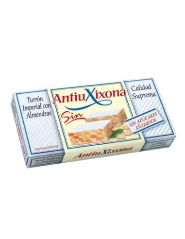 Turrón de Alicante sin azúcar ANTIU XIXONA 150gr.