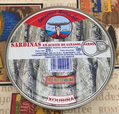 [625] Xoubiña sardine piccole A CHURRUSQUIÑA 270gr
