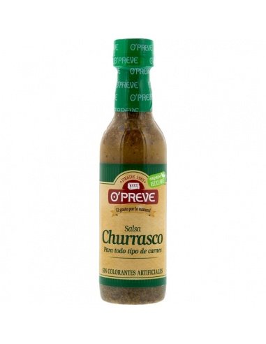 [1539] O'PREVE salsa churrasco sin gluten frasco 185 ml