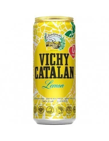 Agua mineral limón con gas Vichy Catalán 33 cl
