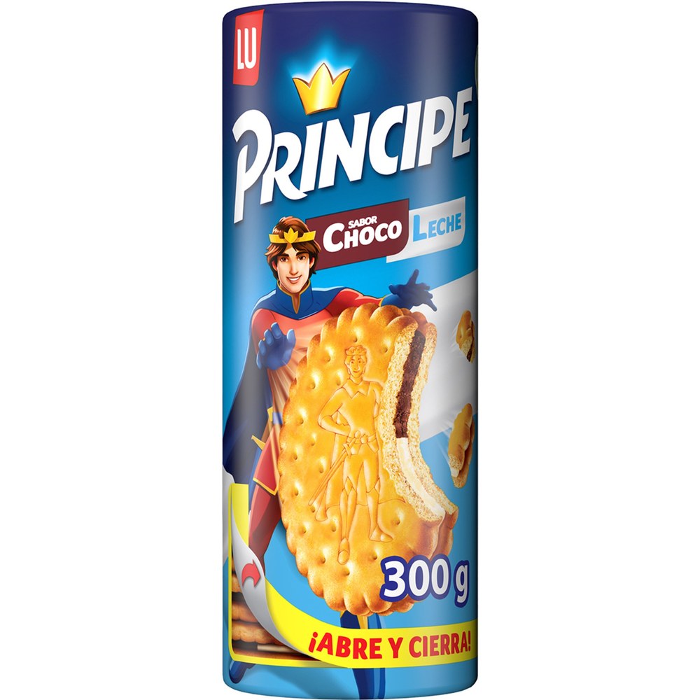 [ENT-7622210204424] Galletas Príncipe rellenas de chocolate 300 g · caja 14 uds