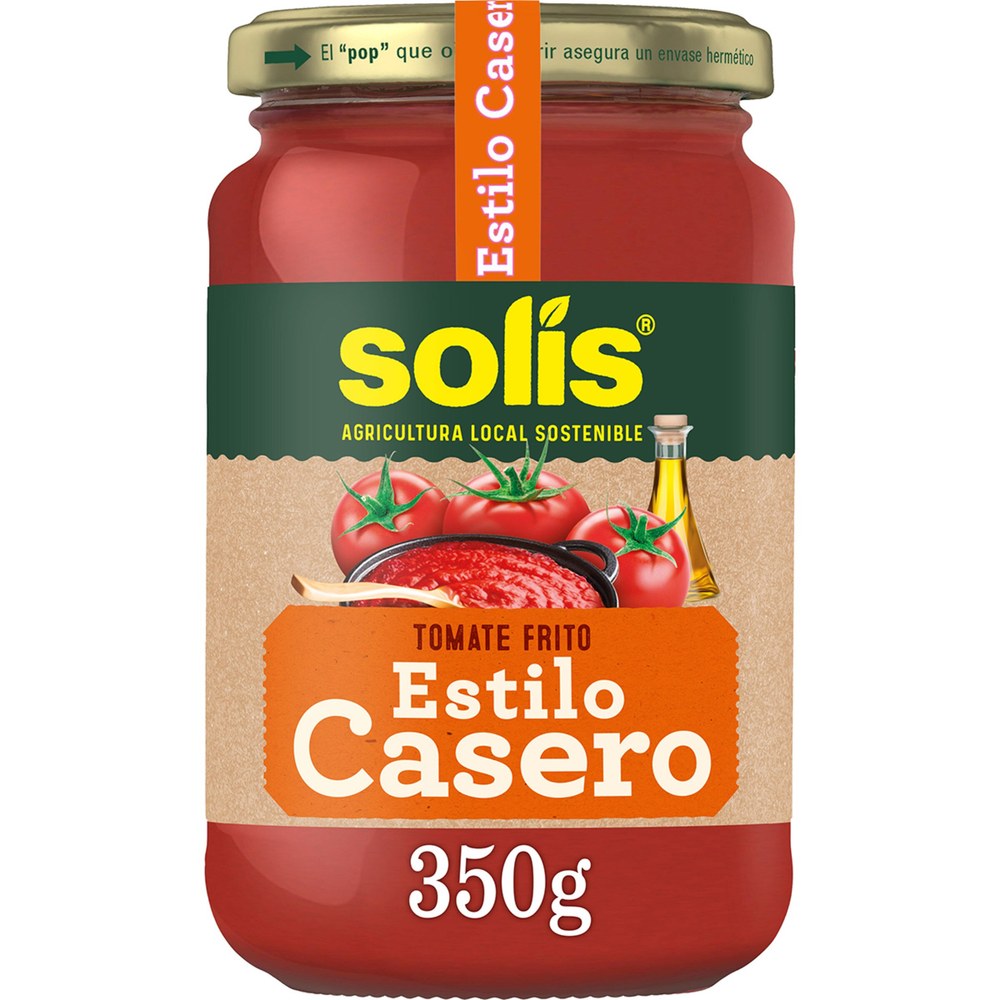 Tomate frito tarro Solis 350gr. · caja 15 uds