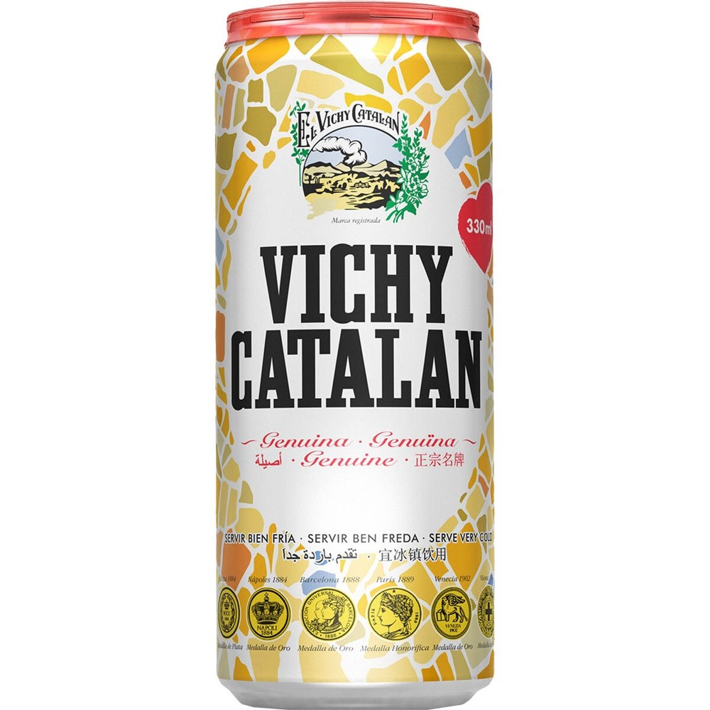 [ENT-8410749000070] Agua mineral con gas Vichy Catalán 33 cl · caja 24 uds