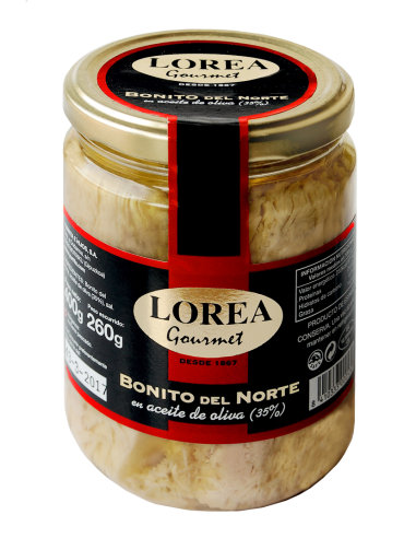 Bonito del Norte en Aceite de Oliva Tarro 225 gr. · caja 12 uds