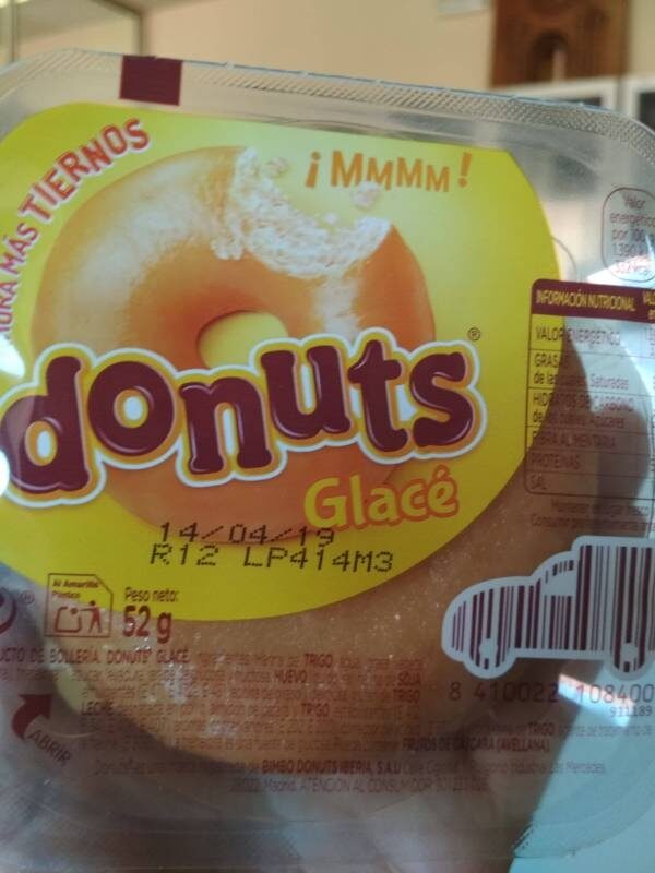 Donut glace 1unidad · caja 50 uds