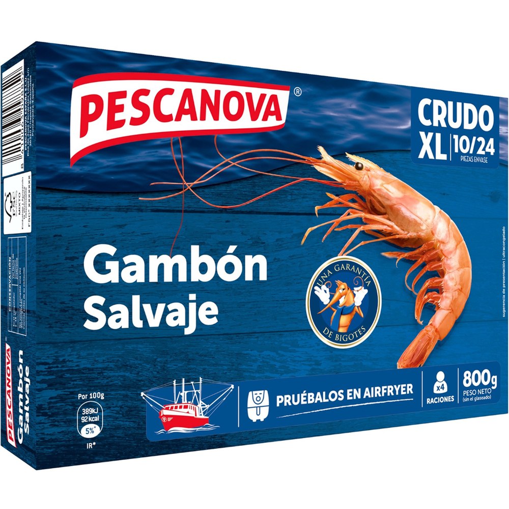 [ENT-8410063098852] Gambon Salvaje 15-30 Pescanova 800gr