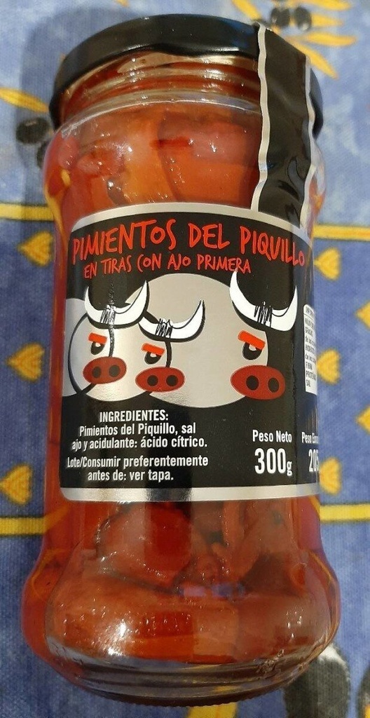 Pimiento Morron en tiras 314gr · caja 6 uds