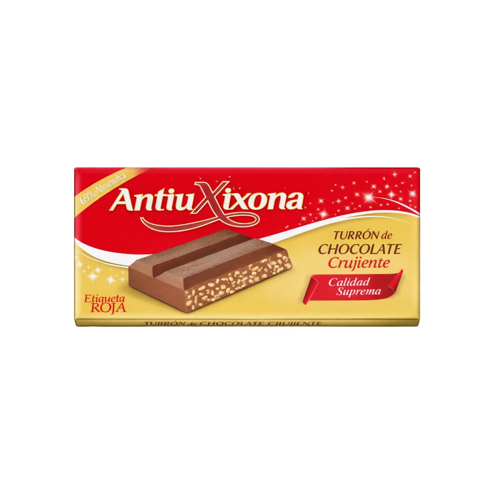 Turrón de chocolate crujiente Antiu Xixona 150gr.